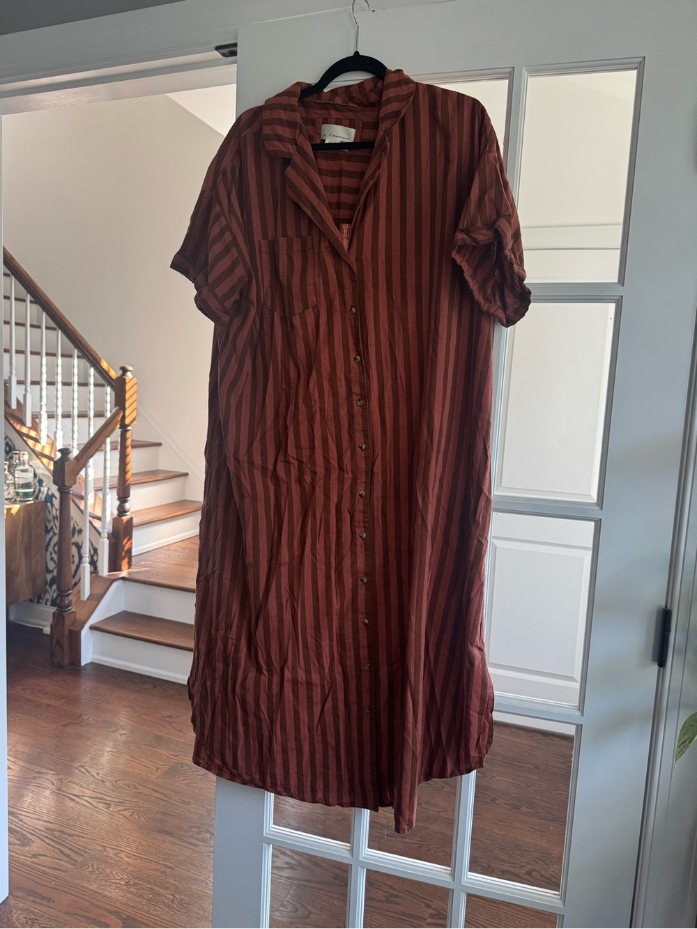 Anthropologie Striped Midi Dress - Picture 2 of 7